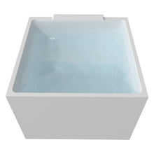 Load image into Gallery viewer, Freestanding Bathtub, 39" Square Acrylic, Contemporary Soaking Tub,UPC Certified Drain & Overflow Included
