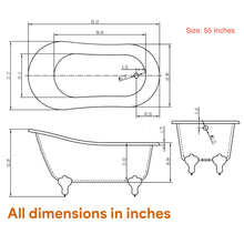 Load image into Gallery viewer, Freestanding Soaking Tub, Acrylic, UPC Certified, Drain & Overflow Assembly Included