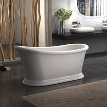 Load image into Gallery viewer, Freestanding Bathtub 67" Acrylic Contemporary Soaking Tub UPC Certified Drain & Overflow Assembly Included
