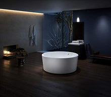 Load image into Gallery viewer, Freestanding Bathtub 59" Acrylic Contemporary Soaking Tub UPC Certified Drain & Overflow Assembly Included