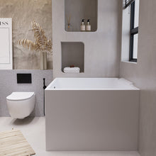 Load image into Gallery viewer, Freestanding Bathtub, 39" Square Acrylic, Contemporary Soaking Tub,UPC Certified Drain & Overflow Included