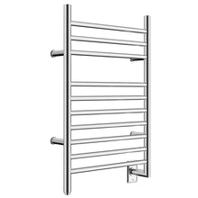 Load image into Gallery viewer, Heatgene Wall Mounted Hardwired Narrow (19.7in) Towel Warmer Brushed/Mirror/Black
