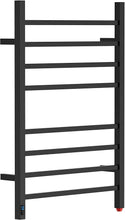 Load image into Gallery viewer, HEATGENE Square Bar Towel Warmer with Built-in Timer and Temperature Control, Wall-Mounted Plug-in/Hardwired - HG-R68033