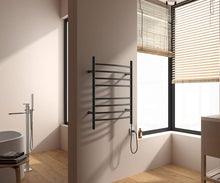 Load image into Gallery viewer, Heatgene Wall Mounted 8 Bar Plug-in Curved Towel Warmer