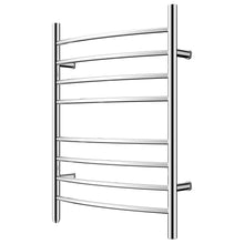 Load image into Gallery viewer, Heatgene Wall Mounted 8 Bar Plug-in Curved Towel Warmer