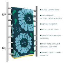 Load image into Gallery viewer, Heatgene Wall Mounted 8 Bar Plug-in Curved Towel Warmer