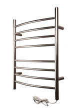Load image into Gallery viewer, Heatgene Wall Mounted 8 Bar Plug-in Curved Towel Warmer