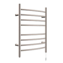 Load image into Gallery viewer, Heatgene Wall Mounted 8 Bar Plug-in Curved Towel Warmer