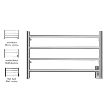 Load image into Gallery viewer, HEATGENE 4 Bar Wall-Mounted Plug-in / Hard-wiring Towel Warmer - HG-64153