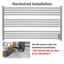 Load image into Gallery viewer, HEATGENE 12 Bar Wall-Mounted Plug-in / Hard-wiring Towel Warmer - HG-64155