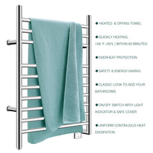 Load image into Gallery viewer, Heatgene Wall Mounted 10 Bar Hardwired Towel Warmer