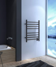 Load image into Gallery viewer, Heatgene Wall Mounted 8 Square Bar Hardwired/Plug-in Towel Warmer