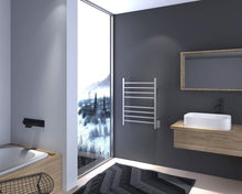 Load image into Gallery viewer, Heatgene Wall Mounted 8 Square Bar Hardwired/Plug-in Towel Warmer