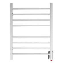 Load image into Gallery viewer, Heatgene Wall Mounted 8 Square Bar Hardwired/Plug-in Towel Warmer