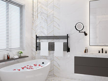 Load image into Gallery viewer, HEATGENE 10 Bar Wall-Mounted Plug-in / Hard-wiring Towel Warmer - HG-64154