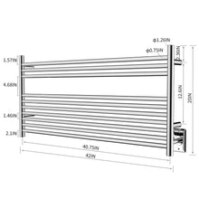 Load image into Gallery viewer, HEATGENE 10 Bar Wall-Mounted Plug-in / Hard-wiring Towel Warmer - HG-64154