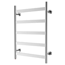 Load image into Gallery viewer, HEATGENE 5 Flat Bar Wall-Mounted Hard-wiring/ Plug in Towel Warmer - HG-64136