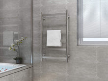 Load image into Gallery viewer, HEATGENE 6 Flat Bar Wall-Mounted Hard Wired/Plug in Towel Warmer - HG-64137