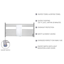 Load image into Gallery viewer, HEATGENE 10 Bar Wall-Mounted Plug-in / Hard-wiring Towel Warmer - HG-64154