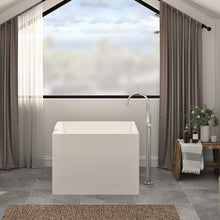 Load image into Gallery viewer, Freestanding Bathtub, 39" Square Acrylic, Contemporary Soaking Tub,UPC Certified Drain &amp; Overflow Included
