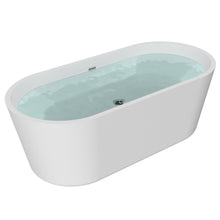 Load image into Gallery viewer, Freestanding Soaking Bathtub, Acrylic, UPC Certified, Drain &amp; Overflow Assembly Included
