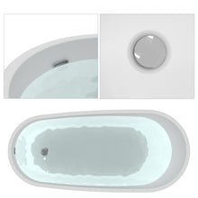 Load image into Gallery viewer, Acrylic Freestanding Soaking Bathtub, UPC Certified, Drain &amp; Overflow Assembly Included
