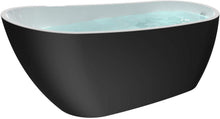 Load image into Gallery viewer, Freestanding Bathtub 68" Acrylic UPC Certified - Matte Black (outside) &amp; White (inside)
