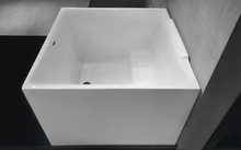 Load image into Gallery viewer, Freestanding Bathtub, 39" Square Acrylic, Contemporary Soaking Tub,UPC Certified Drain &amp; Overflow Included
