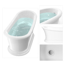 Load image into Gallery viewer, Freestanding Bathtub 67" Acrylic Contemporary Soaking Tub UPC Certified Drain &amp; Overflow Assembly Included
