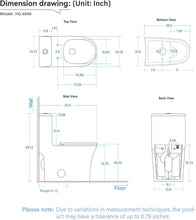 Load image into Gallery viewer, 12 in Rough-In 1-Piece, 0.9/1.3 GPF Swirl Flush Elongated Toilet in White Ceramic with Soft-Close Seat
