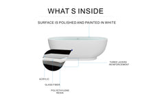 Load image into Gallery viewer, Freestanding Soaking Bathtub, 70" Acrylic, UPC Certified, Drain &amp; Overflow Assembly Included
