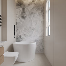 Load image into Gallery viewer, Freestanding Soaking Bathtub, Contemporary 41" Round Acrylic tub

