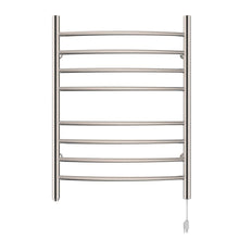 Load image into Gallery viewer, Heatgene Wall Mounted 8 Bar Plug-in Curved Towel Warmer
