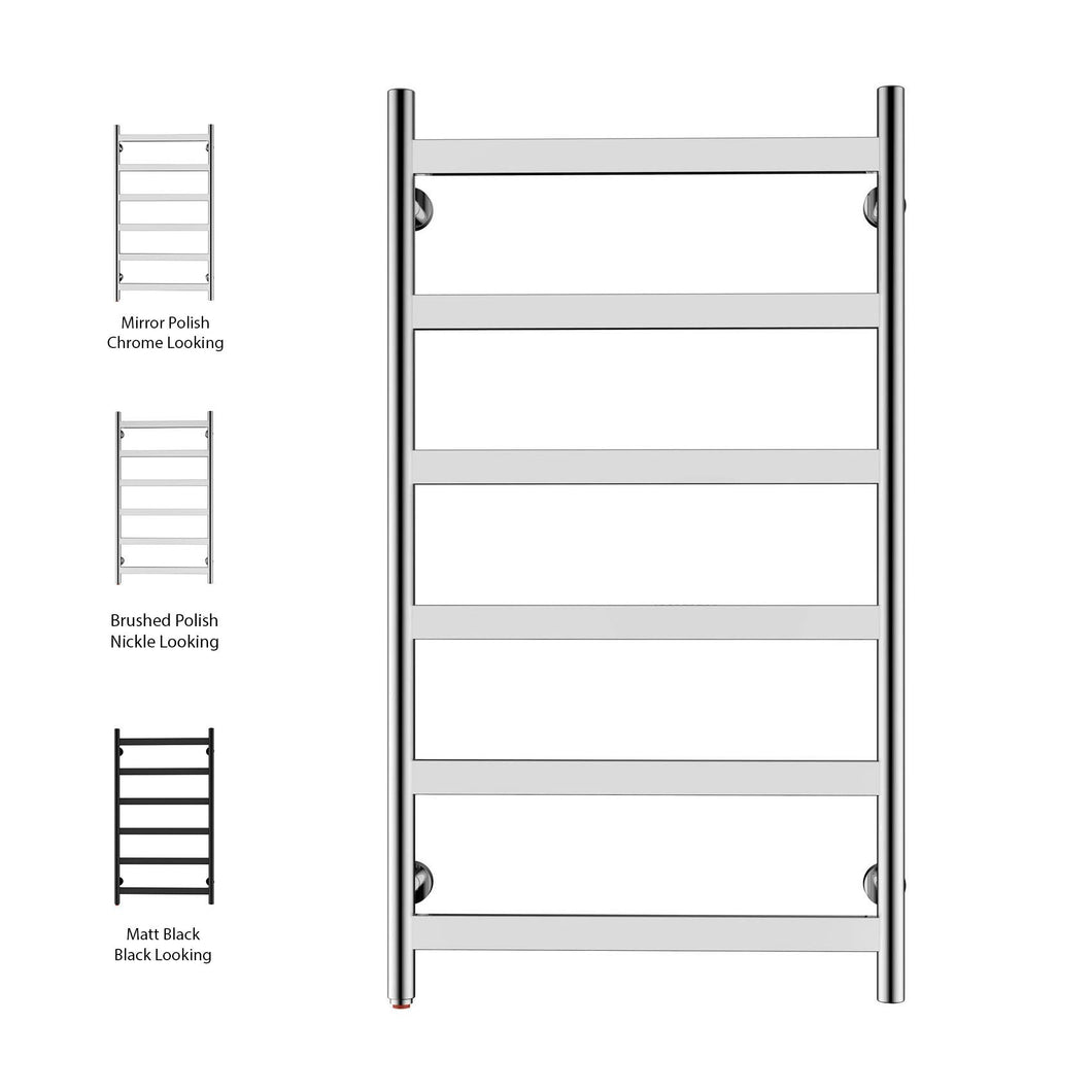 HEATGENE 6 Flat Bar Wall-Mounted Hard Wired/Plug in Towel Warmer - HG-64137
