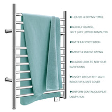 Load image into Gallery viewer, Heatgene Wall Mounted 10 Bar Hardwired Towel Warmer
