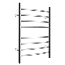 Load image into Gallery viewer, Heatgene Wall Mounted 8 Bar Plug-in Curved Towel Warmer
